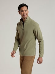 Mountain Warehouse Jade Green Mens Camber II Half Zip Quick Drying Fleece - Image 4 of 9