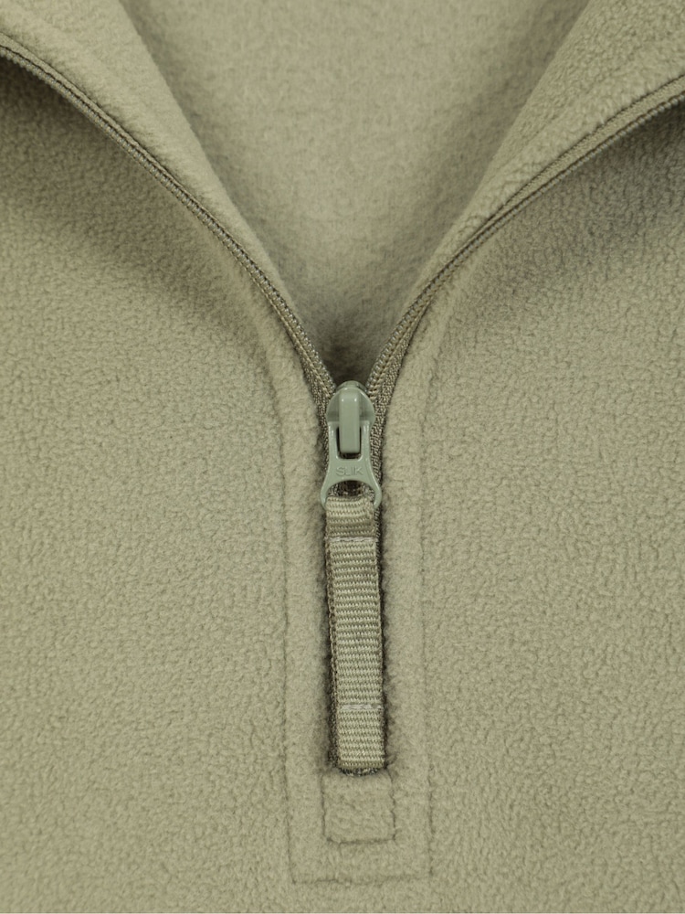 Mountain Warehouse Jade Green Mens Camber II Half Zip Quick Drying Fleece - Image 9 of 9