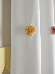 Scandi Pom Eyelet Blackout Curtains - Image 5 of 5