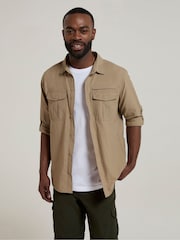Mountain Warehouse Natural Mens Navigator II Anti-Mosquito Shirt - Image 1 of 9