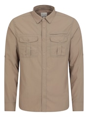 Mountain Warehouse Natural Mens Navigator II Anti-Mosquito Shirt - Image 6 of 9