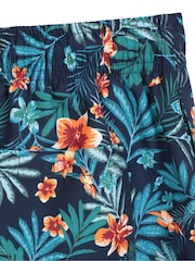 Mountain Warehouse Mid Blue Mens Aruba Printed Quick Drying Swimshorts with UV Max Protection - Image 5 of 6