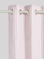 Pink Stripe Eyelet Blackout Curtains - Image 8 of 8