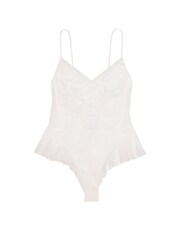 Victoria's Secret Coconut White Rose Lace Bodysuit - Image 3 of 3