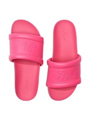Victoria's Secret PINK Haute Pink Single Strap Slide Sandal - Image 1 of 2