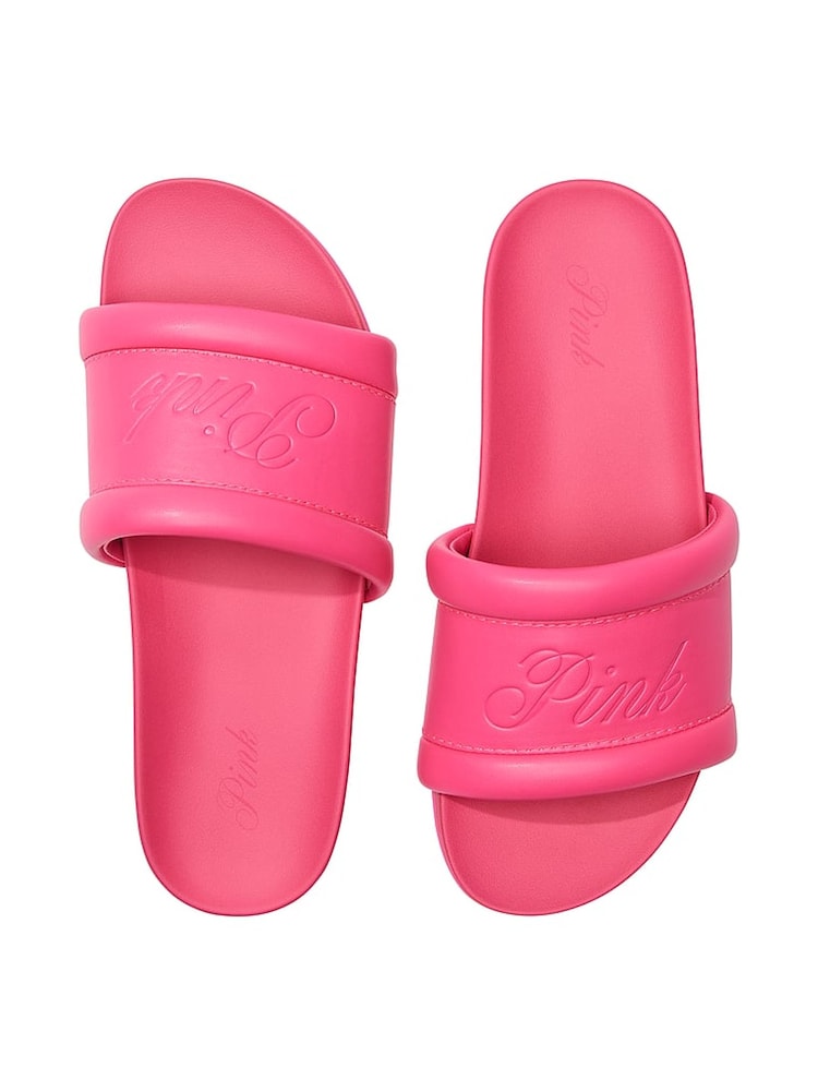 Victoria's Secret PINK Haute Pink Single Strap Slide Sandal - Image 1 of 2