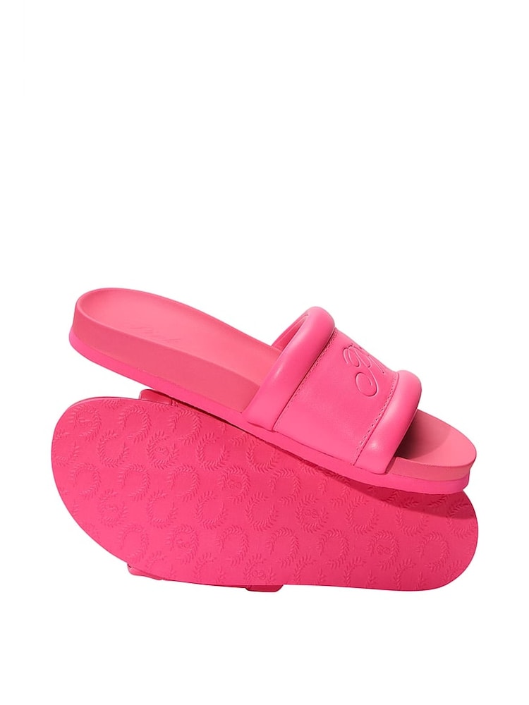 Victoria's Secret PINK Haute Pink Single Strap Slide Sandal - Image 2 of 2