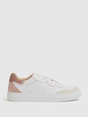 Reiss – Amanda – Leder-Sneaker mit Kontrastdetails - Image 1 of 6