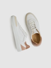 Reiss – Amanda – Leder-Sneaker mit Kontrastdetails - Image 3 of 6