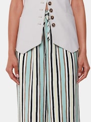 Whistles Natural Vertical Stripe Nicola Trousers - Image 4 of 5