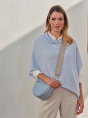 Pure Collection Cashmere Gassato Poncho - Image 1 of 2