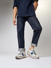 FitFlop Mens F-Mode Flow Fabric Suede Leather Trainers - Image 1 of 5