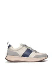 FitFlop Mens F-Mode Flow Fabric Suede Leather Trainers - Image 2 of 5
