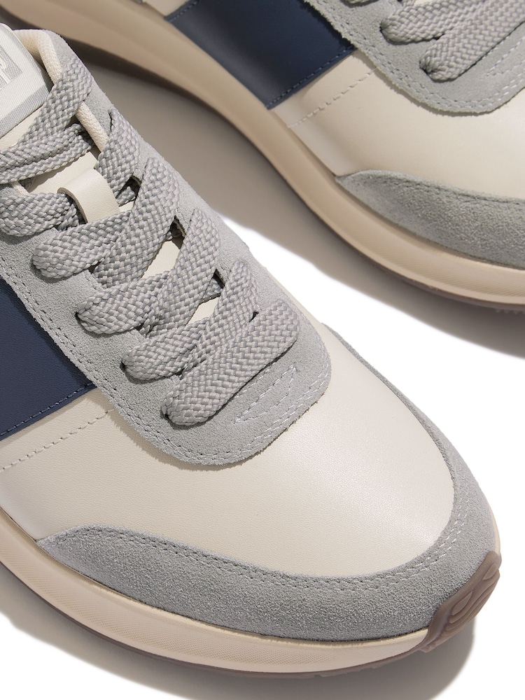 FitFlop Mens F-Mode Flow Fabric Suede Leather Trainers - Image 5 of 5
