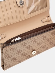 Hellbraun - Guess Noelle Flap Organiser Cross-Body Bag - Bild 4 von 6