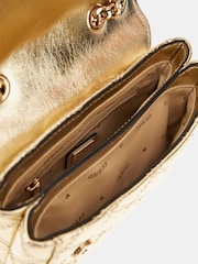 Золотой - Стеганая сумка с длинным ремешком Guess Giully - Image 3 of 3