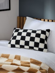 Monochrome Checkerboard Cushion - Image 1 of 2