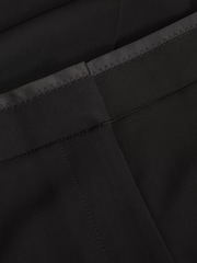 Reiss Black Lydia Petite Double Pleat Wide Leg Tux Trousers - Image 6 of 7