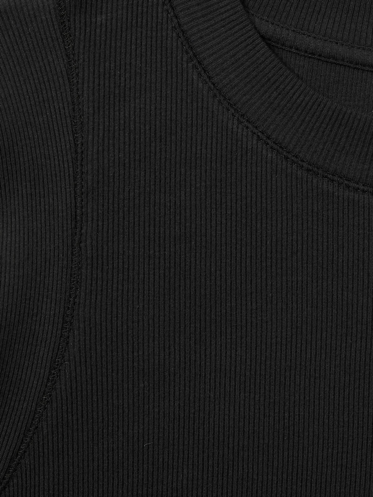Reiss Navy Truly Ribbed Ruched Jersey Midi Dress - Image 6 of 6