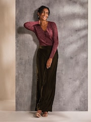 FatFace Dark Red Corine Cardigan - Image 1 of 6