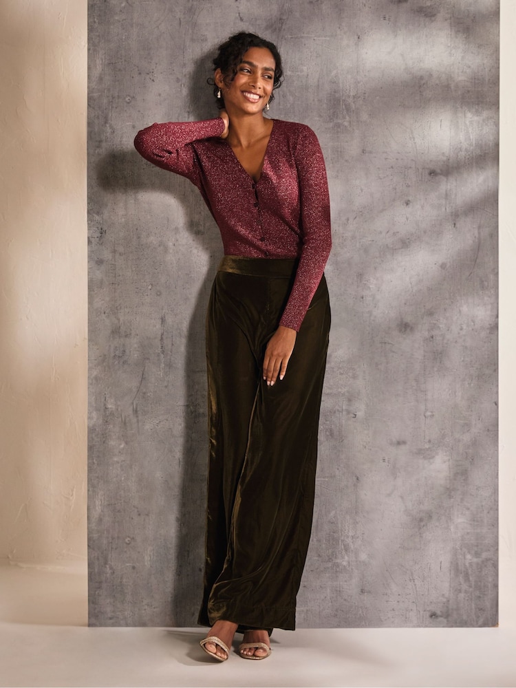FatFace Dark Red Corine Cardigan - Image 1 of 6