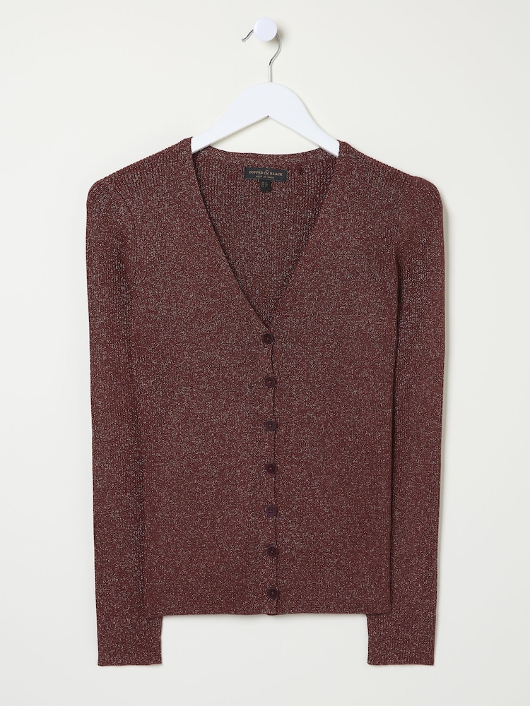 FatFace Dark Red Corine Cardigan - Image 6 of 6 FatFace Dark Red Corine Cardigan - Image 6 of 6