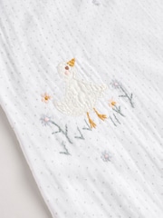 White Duck Muslin 1 Tog Baby 100% Cotton Sleep Bag - Image 12 of 15