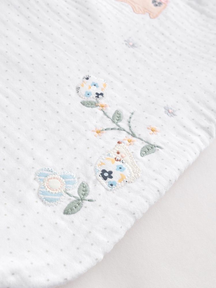 White Duck Muslin 1 Tog Baby 100% Cotton Sleep Bag - Image 15 of 15