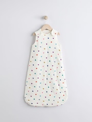 Bright Hearts Baby 2.5 Tog 100% Cotton Sleep Bag - Image 1 of 9