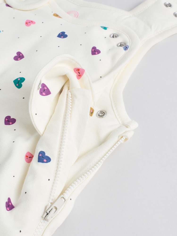 Bright Hearts Baby 2.5 Tog 100% Cotton Sleep Bag - Image 8 of 9