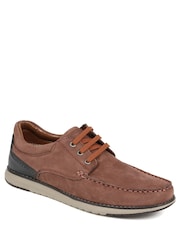 Pavers Chocolate Pavers Leather Casual Boat Shoes - Image 3 of 6