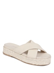 Jones Bootmaker Glacier Leather Platform Black Sandals - Image 1 of 5