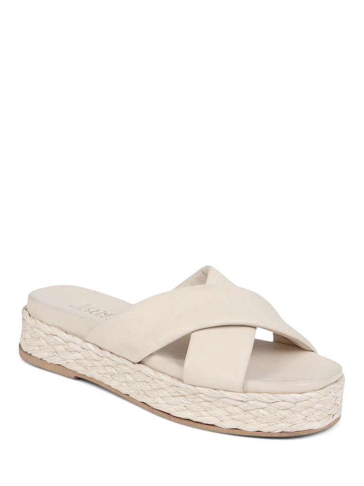 Jones Bootmaker Glacier Leather Platform Black Sandals - Image 1 of 5