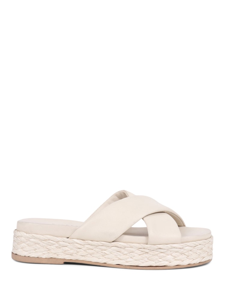 Jones Bootmaker Glacier Leather Platform Black Sandals - Image 2 of 5