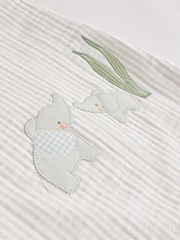 Stripe Jungle Muslin 1 Tog Baby 100% Cotton Sleep Bag - Image 12 of 12