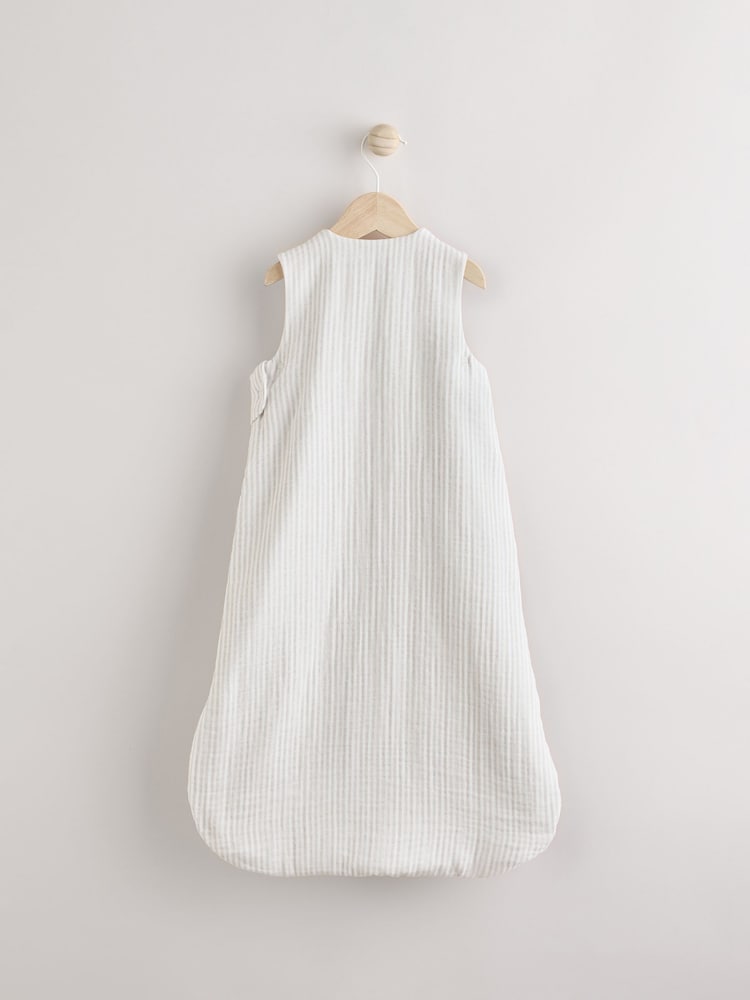 Stripe Jungle Muslin 1 Tog Baby 100% Cotton Sleep Bag - Image 2 of 12