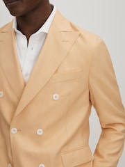 Oscar Jacobson Wool Double Breasted Blazer - Image 4 of 6