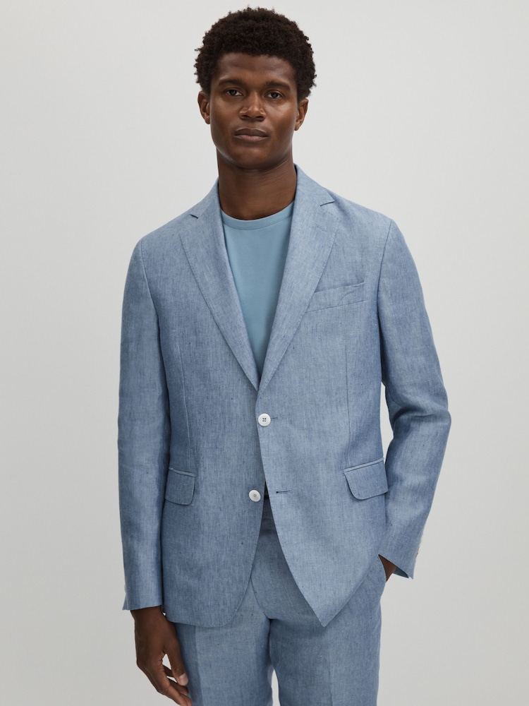 Oscar Jacobson perilo; platnen z enovrstnim/enorednim zapenjanjem blazer - Slika 1 iz 8 Oscar Jacobson perilo; platnen z enovrstnim/enorednim zapenjanjem blazer - Slika 1 iz 8