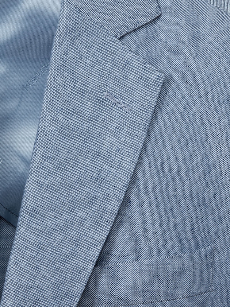 Oscar Jacobson Linen Single Breasted Blazer - Image 6 of 8