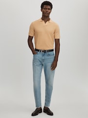 Oscar Jacobson 100% Cotton Open-Collar Polo Shirt - Imagen 3 de 6