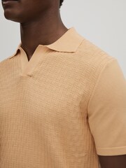 Oscar Jacobson 100% Cotton Open-Collar Polo Shirt - Imagen 4 de 6