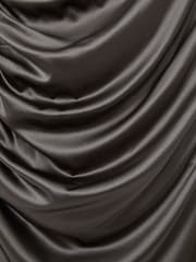 Reiss Silver Aude Atelier Ruched Silk Blend Satin Dress - Image 5 of 5