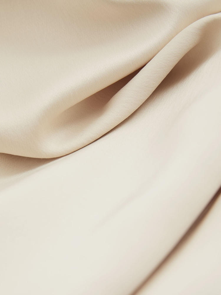 Reiss Ivory Manon Atelier Satin Cowl-Neck Top - Image 5 of 5