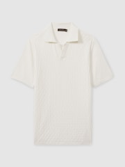 Oscar Jacobson 100% Cotton Open-Collar Polo Shirt - Image 2 of 5