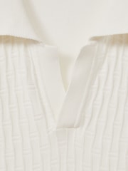 Oscar Jacobson 100% Cotton Open-Collar Polo Shirt - Image 5 of 5
