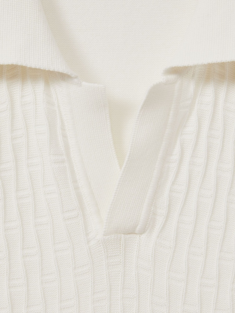 Oscar Jacobson 100% Cotton Open-Collar Polo Shirt - Image 5 of 5
