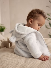 Gris con estrellas - Baby Cosy Fleece Jacket with 3D Ears - Imagen 2 de 10