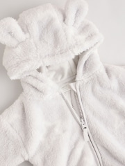 Gris con estrellas - Baby Cosy Fleece Jacket with 3D Ears - Imagen 8 de 10