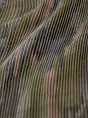 Khaki Camo Pleated Long Sleeve Fitted Shirt - Image 7 of 7
