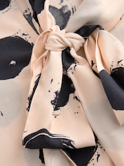 Ecru Spot Tie Neck Drape Blouse - Image 6 of 7